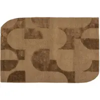 Woood Livo Vloerkleed - Wol/Katoen - Bruin - 170x240