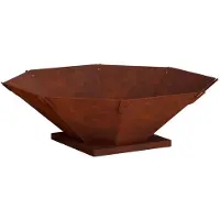 vidaXL Vuurkorf Roestkleurig 70,5 x 70,5 x 21,5 cm weervast staal
