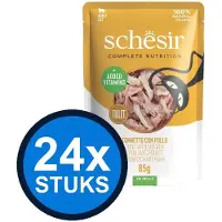 Schesir 24x Complementary kat pouch gelei kip 70gr