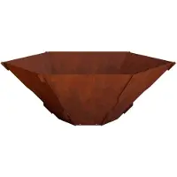 vidaXL Vuurkorf Roestkleurig 58,5 x 51,5 x 19,5 cm weervast staal