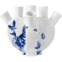 Heinen Delfts Blauw - Tulpenvaas hartvorm Tulp - Keramiek - 17 cm