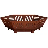 vidaXL Vuurkorf Roestkleurig 80 x 80 x 23 cm weervast staal