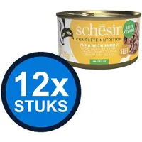 Schesir 12x - Tonijn & Surimi in Gelei - Kattenvoer Natvoer - 85g