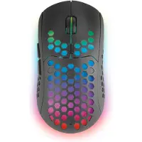 Mars Gaming MMW3, rechterhand, optische sensor, draadloos (RF), 3200 DPI, zwart