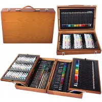 VERK Creatieve Teken- en Schilder set 174 Delen in Houten Koffer