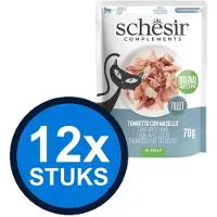 Schesir 12x Complementary kat blik gelei tonijn&heek 70gr
