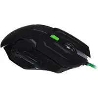 Esperanza EGM403G, geschikt voor rechtshandigen, optische muis, USB Type-A, 2400 DPI, zwart, groen
