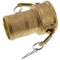Tameson Camlock DN 140 (6'') Koppeling Messing met slangpilaar (150 mm) Type C MIL-C-27487