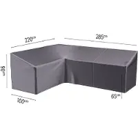 Platinum Loungesethoes Left Anthracite (285 x 220 x 100 x H65/90)