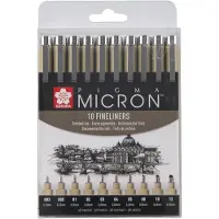 Sakura Pigma Micron fineliners - 10 stuks