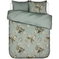 Essenza Florean Dekbedovertrek Dusty teal - Lits-Jumeaux - 240x200/220 cm