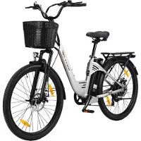 TTGO C2PRO E-bike - 25 km/u - 26inch - 80km actieradius - 250W motor - 36V18Ah accu - 52NM - zilver