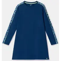Woody slaapkleed dames - donkerblauw - 262-15-XDA-Z/881 - maat M