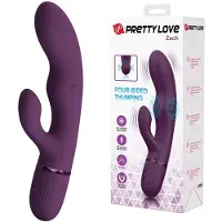 Pretty Love Zach Oplaadbare Thrusting Rabbit Vibrator