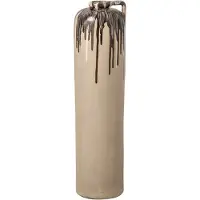 J-Line Vaas - keramiek - beige/bruin - medium