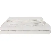 vidaXL Gewogen Dekentje Wit 120 x 180 cm 5 kg 100% Katoen 205T