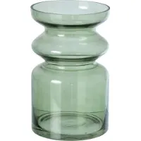 J-Line vaas glas olijfgroen - 16 cm - 25 cm