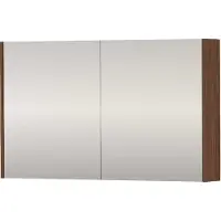 Proline SPK Comfort Spiegelkast Dubbelzijdig 100x14x60 cm Indian Walnut