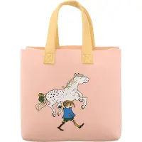 Muurla Pippi Tote Bag tas 25x25 cm Pippi and the Horse