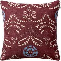 Chhatwal & Jonsson Rani kussenhoes 50x50 cm Ruby-dusty blue