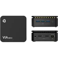 Kramer VIA-GO3, Desktop, Zwart, Aluminium, Kensington, CE-markering, FCC-certificering, UL-certificering, BIS-certificering, Intel