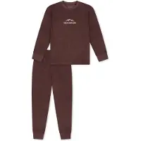 Schiesser Nachtkledij 'Nightwear' donkerbruin