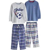 Next Nachtkledij blauw / grijs gemêleerd / rood / wit