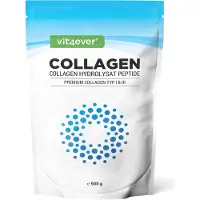 Vit4ever Collageen poeder 500 gram - Premium: 100% rundercollageenhydrolysaat peptiden van Peptolap Light - Smaakloos - Zonder toevoegingen - Collageen type 1 & 3 |