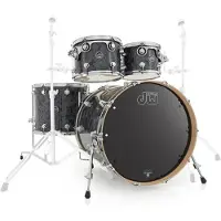 DW Drums Performance Series 22" 4 Piece Shell Pack Black Diamond