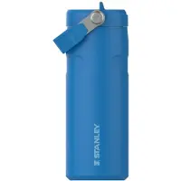 Stanley Flip Straw 2.0 Waterfles Met Rietje 0.47L - 10 Uur Koud - 2 Dagen Koud Met IJs - Roestvrijstalen Drinkfles - BPA Vrij - Lekvrij - Vaatwasserbestendig - Azure
