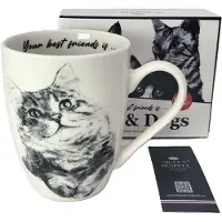 Queen Isabell - Porseleinen mok - Beker - Siberische kat, 350ml, Q1-05201