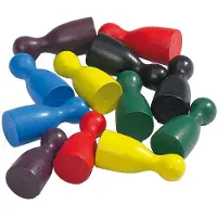 Philos Halma Kegels / Pionnen Groot (60 stuks)