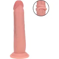 Realrock - dubbele dichtheid realistische dildo (huidskleur) - 20,5 cm
