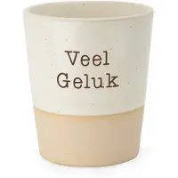 Miko Special Ceramics mok - Veel Geluk - Mok / beker voor koffie