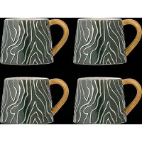 Bloomingville Woodsby mokken set van 4 stuks