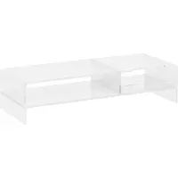 HOMCOM -Monitorständer-Acryl-50,8L x 19B x 12H cm-Transparent