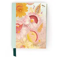 Paperclip Mini Agenda Pink Flowers 2027 –