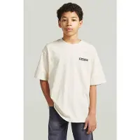 G-Star T-shirt met backprint Wit Jongens Katoen Ronde hals Backprint - maat 140