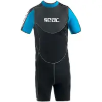 Seac Duikpak - Sense Shorty Man 2,5 mm - Zwart/Blauw - - S - Small - Wetsuits