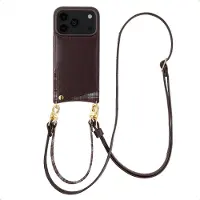 Selencia Nova Telefoonhoes met Koord en Pashouder voor de Apple iPhone 18 Pro / 17 Pro - Checks