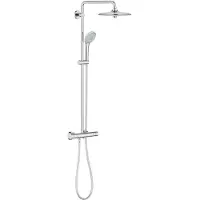 GROHE Euphoria - Doucheset met thermostaat, diameter 26 cm, 3 stralen, chroom 26515000