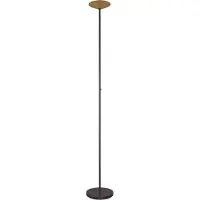 Masterlight Vloerlamp Ceppo zwart met goud