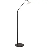 Masterlight Staande leeslamp Ceppo zwart met wit