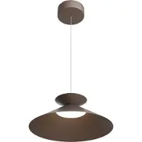 Masterlight Hanglamp Ceppo cacao bruin Ø 45cm met uplight