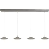 Masterlight 4-lichts hanglamp Ceppo nikkel Ø 22cm
