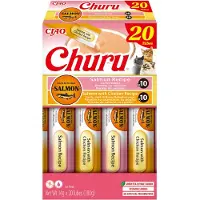 Inaba Ciao Churu Creamy Puree Liquid Kattensnack Zalm & Kip variëteiten 20x14g