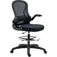 Vinsetto tekentafel, verstelbare bureaustoel, ergonomische draaistoel