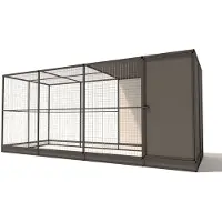 Glorenza Evi - Kattenren - Aluminium - Antraciet - 449x176x193 cm
