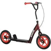 AIYAPLAY Kids Scooter-Staal, EVA-118L x 52B x 80-88H cm-Rood