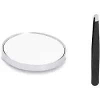 INF 30X Vergrotende Make-up Spiegel met Pincet - Draagbare Zuignap Spiegel voor Schoonheid
